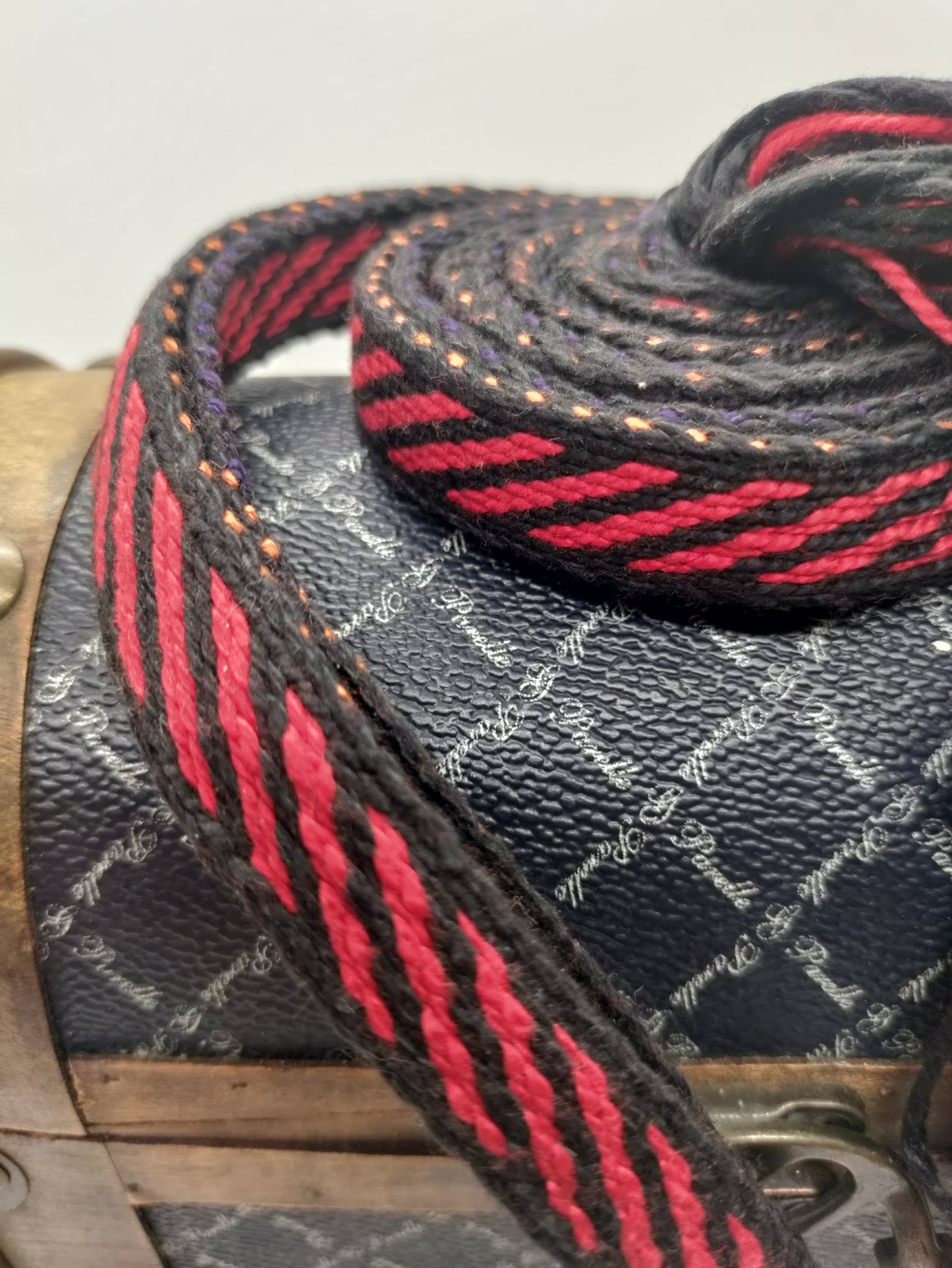 Black And Red Stripes Belt
