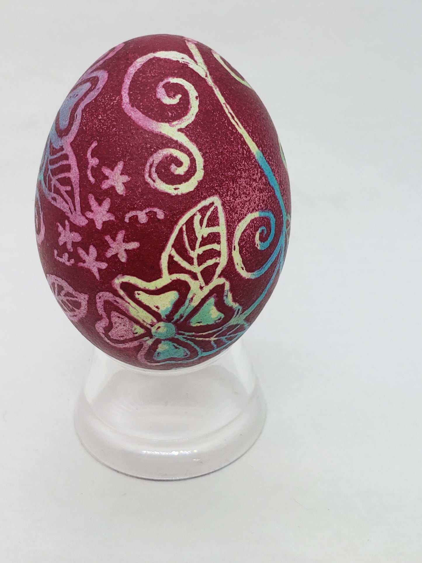 Roses "Tie-Dye" Pysanka