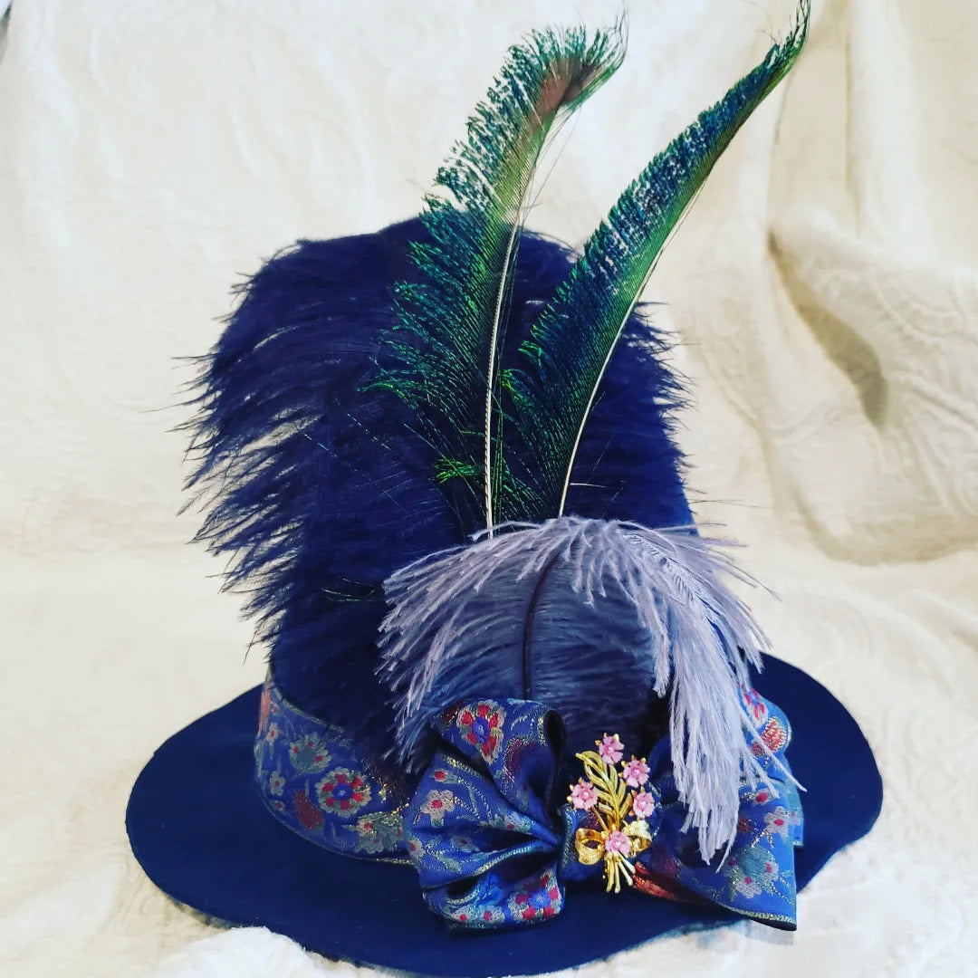 Leicester Tall Crown Hat - Petroleum Blue