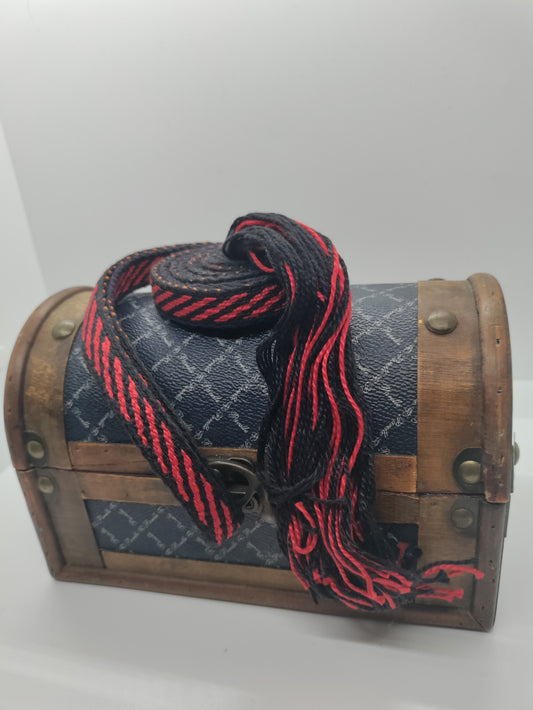 Black And Red Stripes Belt