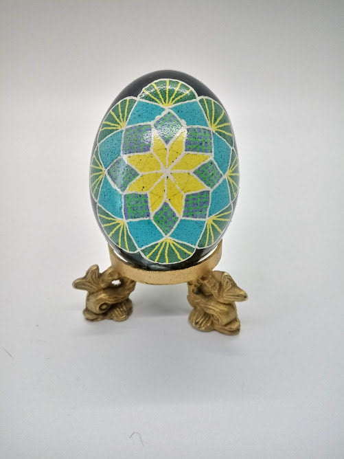 Rose Star Chicken Pysanka