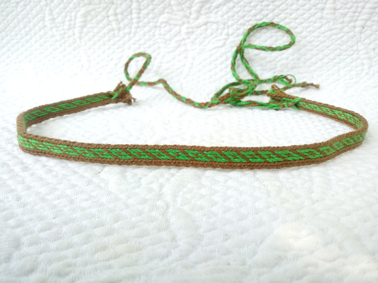Tablet Weaving and Fingerloop Fillet/Circlet/Choker/Headband