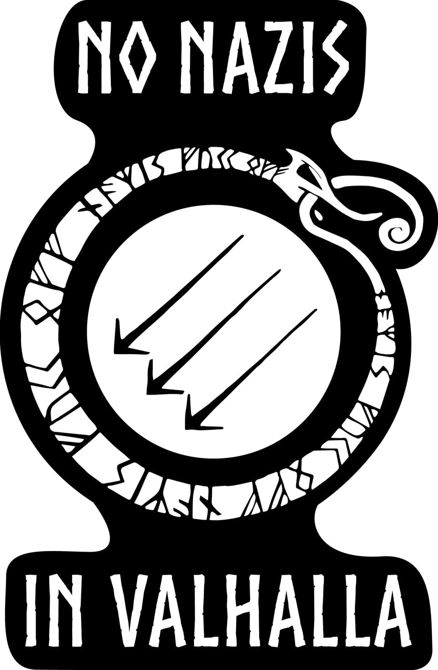 No Nazis in Valhalla Vinyl Sticker