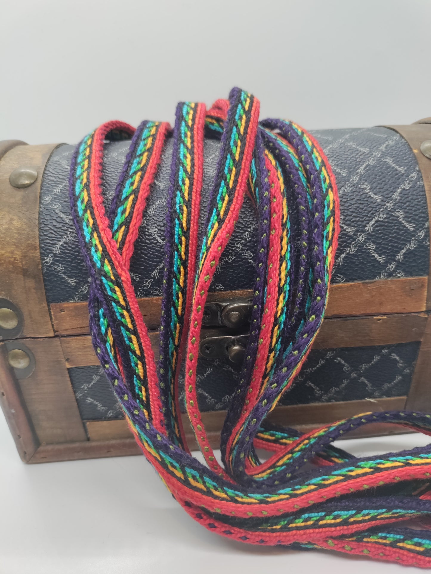 Rainbow Narrow Osberg Tablet Woven Trim
