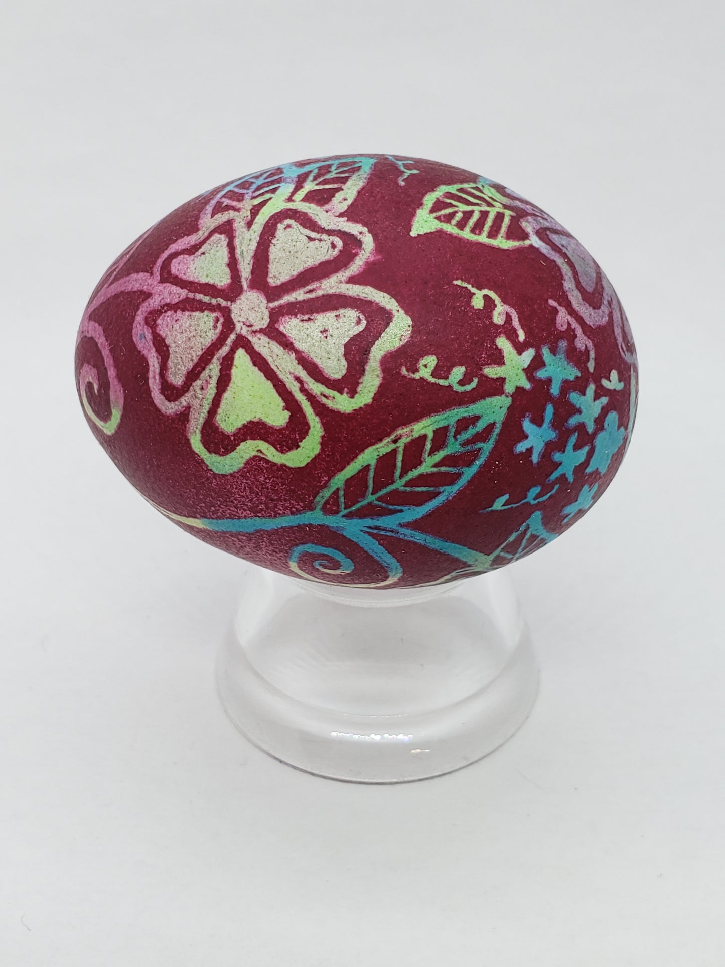 Roses "Tie-Dye" Pysanka