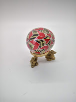 Red, Yellow and Black Chevron Pysanka