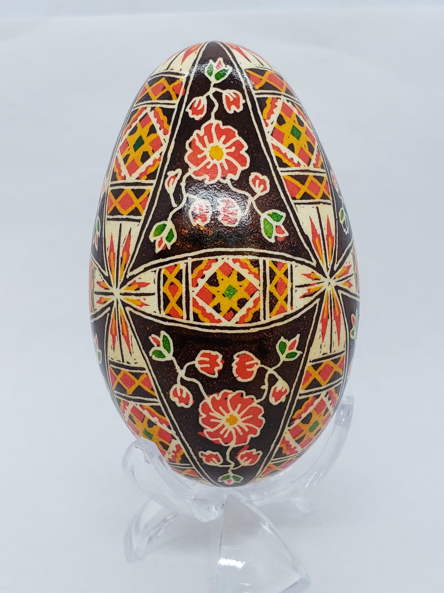 Rushnik and Flowers Goose Egg Pysanka