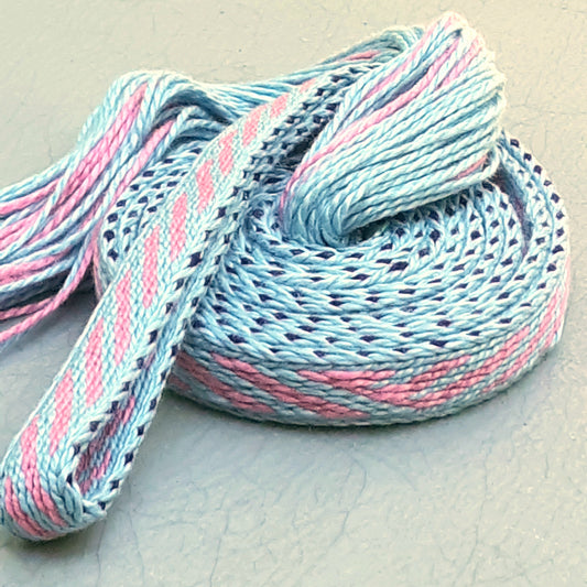 Pink and Baby Blue Stripes Belt